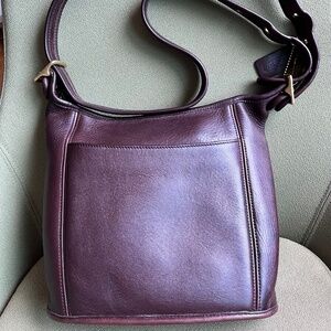 SOLD coach mahogany slim duffle 9816